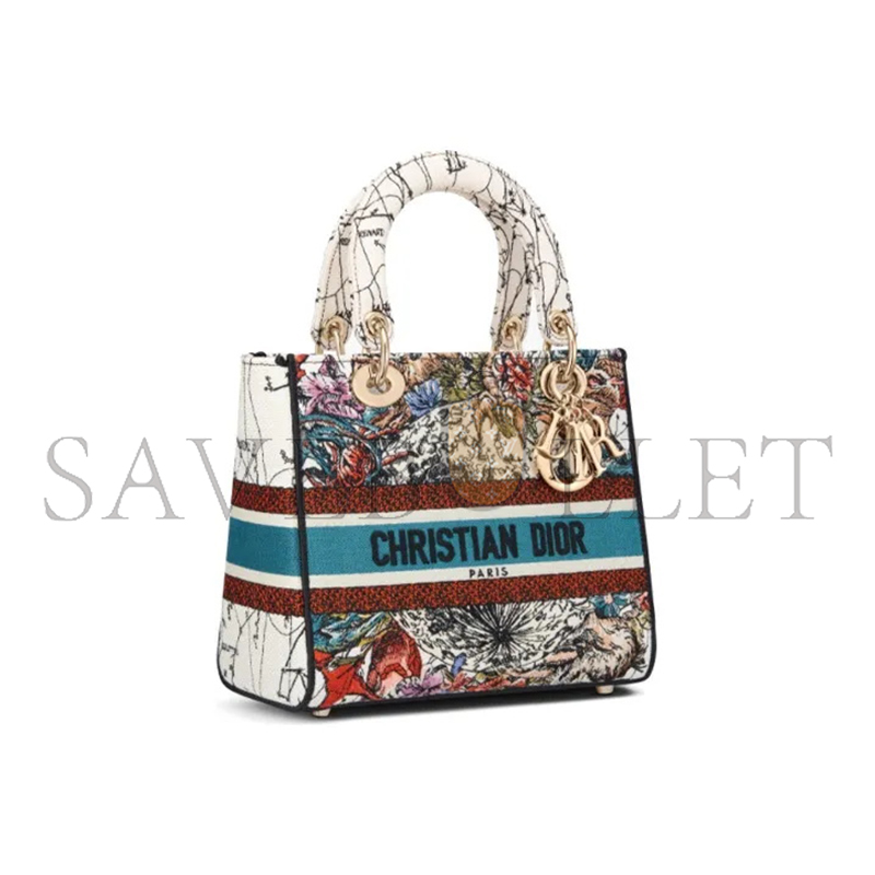 DIOR MEDIUM LADY D-LITE BAG M0565ORHP-M941 (24*20*11cm) 